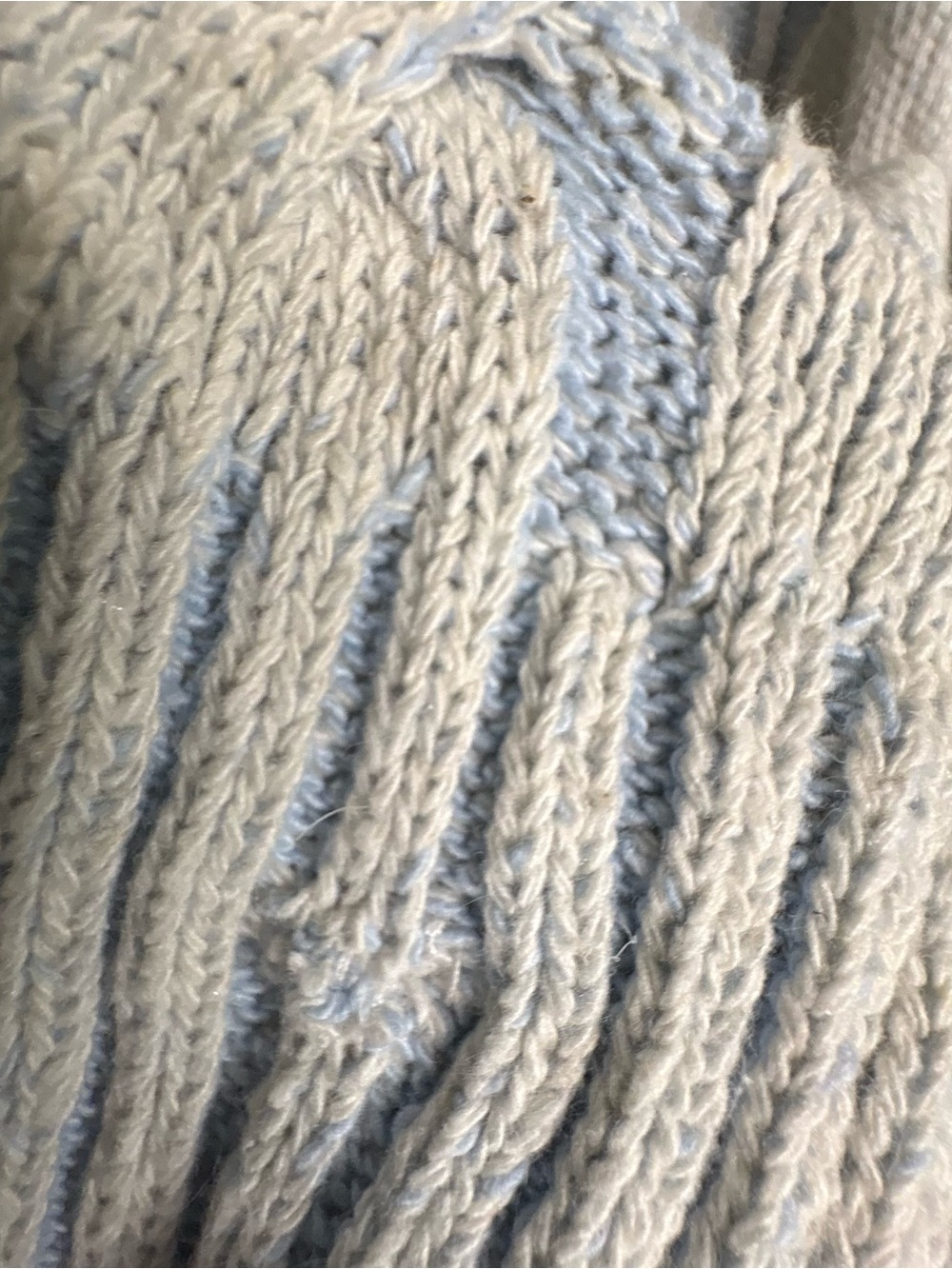 Free People NWT “On a Cloud” Cable Knit V-Neck Sweater Fisherman Boho Coastal - Picture 10 of 10